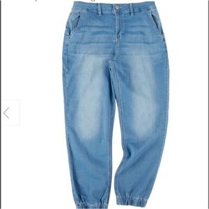Royalty For Me Light Blue Cropped Jogger Jeans